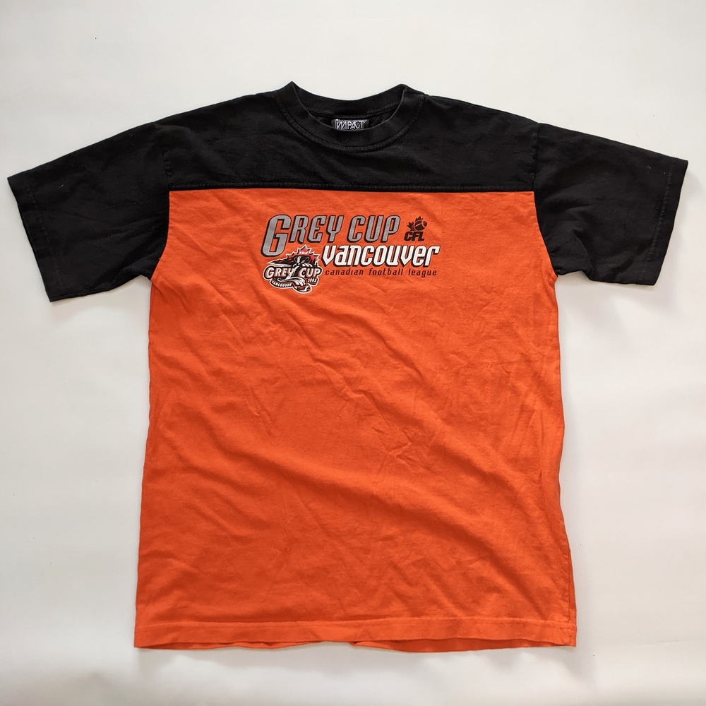 Vintage CFL 2005 Impact Grey Cup Vancouver T-Shirt, Men's Medium